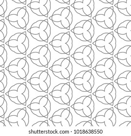 Seamless vector pattern in geometric ornamental style