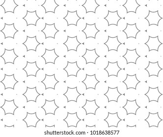 Seamless vector pattern in geometric ornamental style