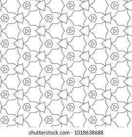 Seamless vector pattern in geometric ornamental style Seamless vector pattern in geometric ornamental style