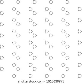 Seamless vector pattern in geometric ornamental style