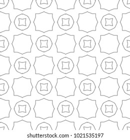 Seamless vector pattern in geometric ornamental style