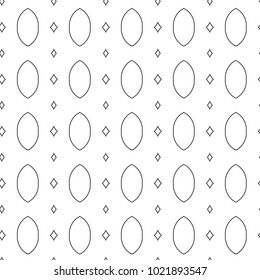 Seamless vector pattern in geometric ornamental style