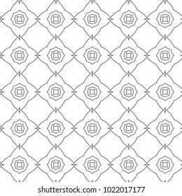 Seamless vector pattern in geometric ornamental style
