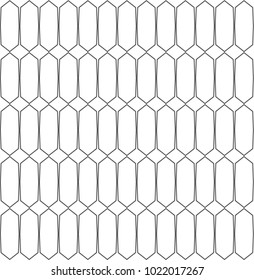 Seamless vector pattern in geometric ornamental style