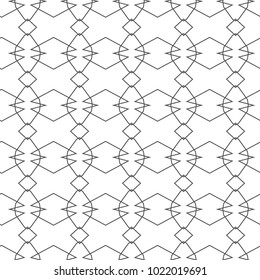 Seamless vector pattern in geometric ornamental style