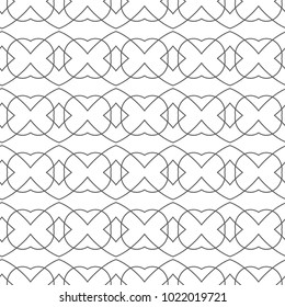Seamless vector pattern in geometric ornamental style