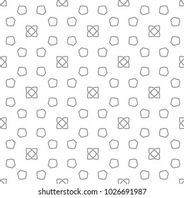 Seamless vector pattern in geometric ornamental style