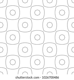 Seamless vector pattern in geometric ornamental style