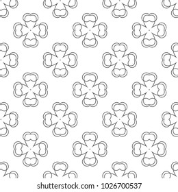 Seamless vector pattern in geometric ornamental style