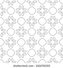 Seamless vector pattern in geometric ornamental style