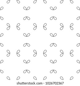 Seamless vector pattern in geometric ornamental style