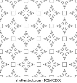 Seamless vector pattern in geometric ornamental style
