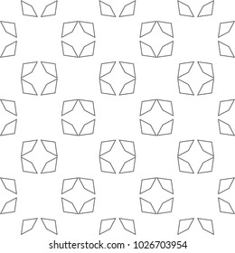Seamless vector pattern in geometric ornamental style