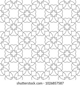 Seamless vector pattern in geometric ornamental style
