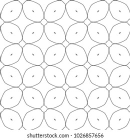 Seamless vector pattern in geometric ornamental style