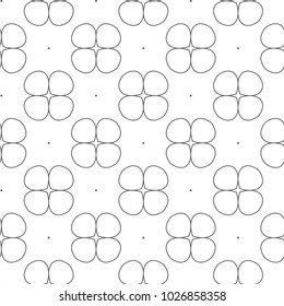 Seamless vector pattern in geometric ornamental style