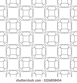 Seamless vector pattern in geometric ornamental style