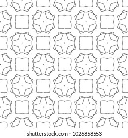 Seamless vector pattern in geometric ornamental style