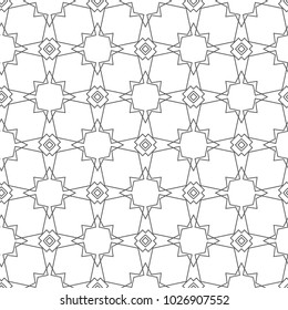 Seamless vector pattern in geometric ornamental style
