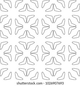 Seamless vector pattern in geometric ornamental style
