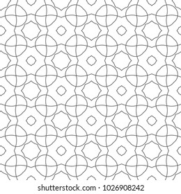 Seamless vector pattern in geometric ornamental style