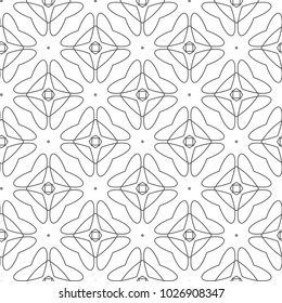 Seamless vector pattern in geometric ornamental style