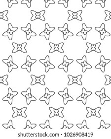 Seamless vector pattern in geometric ornamental style