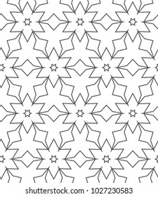 Seamless vector pattern in geometric ornamental style
