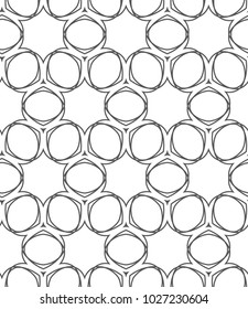 Seamless vector pattern in geometric ornamental style