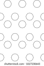 Seamless vector pattern in geometric ornamental style