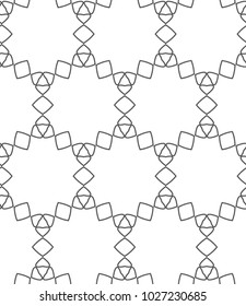 Seamless vector pattern in geometric ornamental style