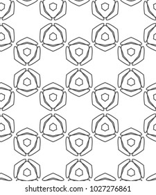 Seamless vector pattern in geometric ornamental style