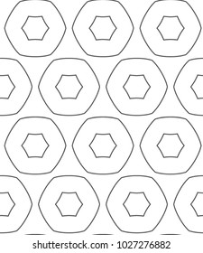Seamless vector pattern in geometric ornamental style