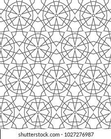 Similar Images, Stock Photos & Vectors of Seamless pattern. Black lines ...