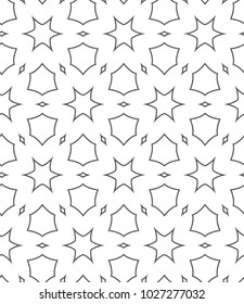 Seamless vector pattern in geometric ornamental style