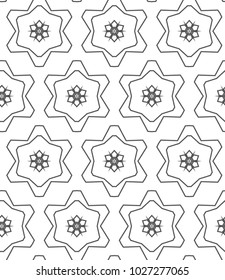 Seamless vector pattern in geometric ornamental style