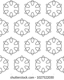 Seamless vector pattern in geometric ornamental style