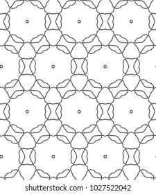 Seamless vector pattern in geometric ornamental style