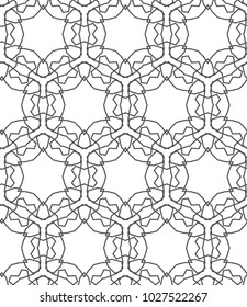 Seamless vector pattern in geometric ornamental style