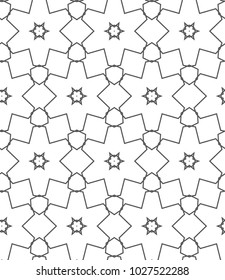 Seamless vector pattern in geometric ornamental style