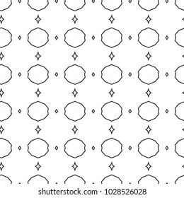Seamless vector pattern in geometric ornamental style