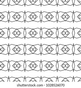 Seamless vector pattern in geometric ornamental style
