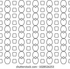 Seamless vector pattern in geometric ornamental style