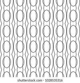 Seamless vector pattern in geometric ornamental style