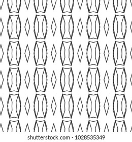 Seamless vector pattern in geometric ornamental style