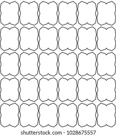 Seamless vector pattern in geometric ornamental style
