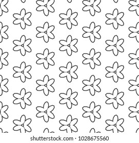 Seamless vector pattern in geometric ornamental style