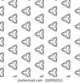 Seamless vector pattern in geometric ornamental style