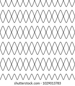 Seamless vector pattern in geometric ornamental style