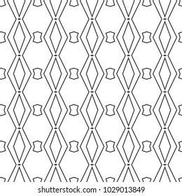 Seamless vector pattern in geometric ornamental style